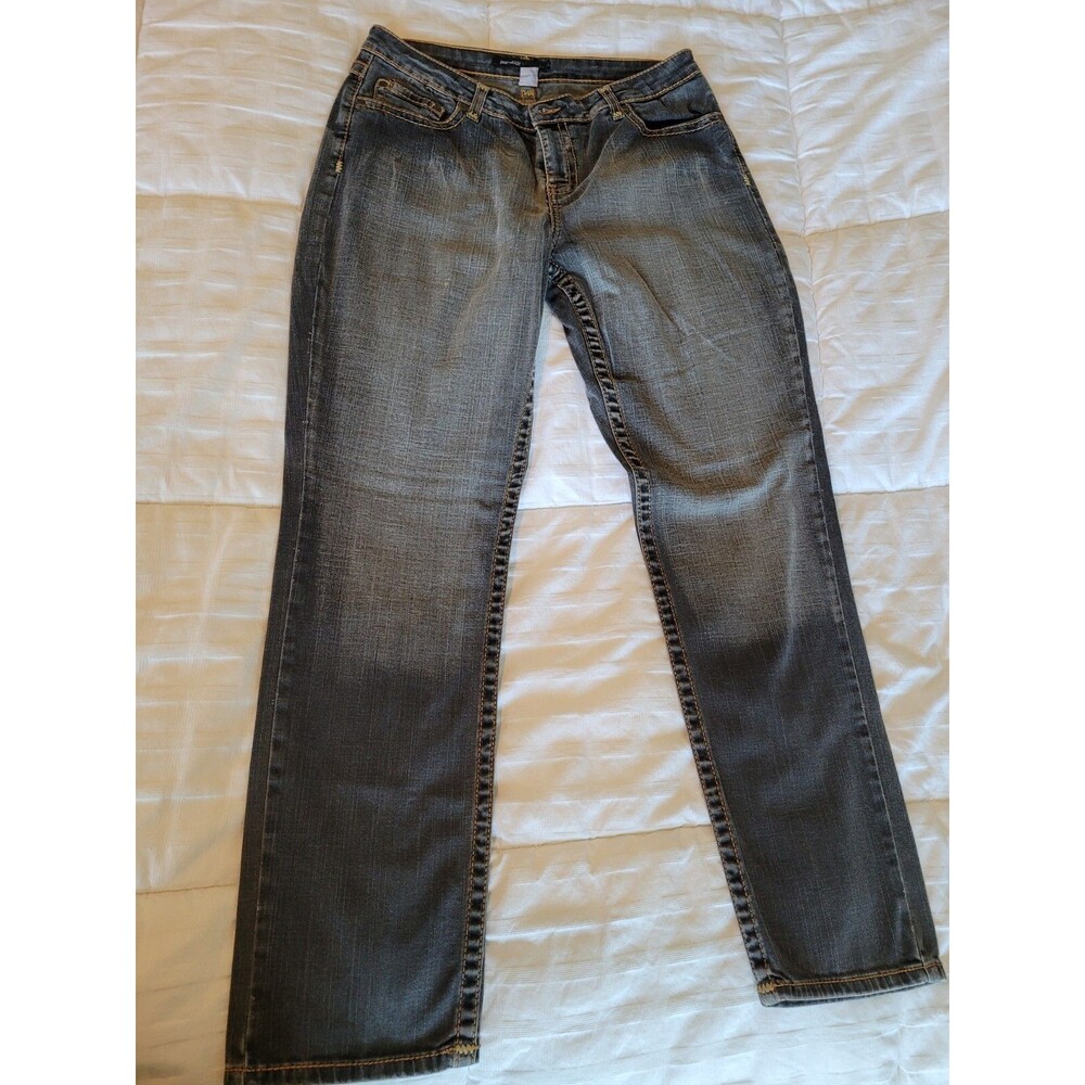 Women's Jeanology Blue Jeans Size 16 33x30 Straight Leg Regular Fit